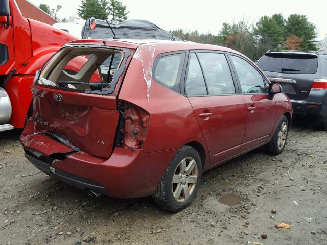 KNAFG525077095878 - 2007 KIA RONDO BASE RED photo 4