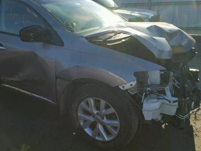 JN8AZ1MW4CW221766 - 2012 NISSAN MURANO S GRAY photo 9