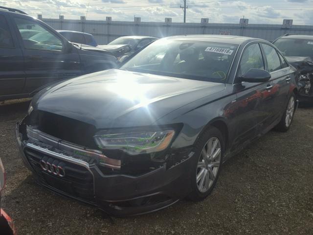 WAUHGAFC0FN028508 - 2015 AUDI A6 PRESTIG GRAY photo 2