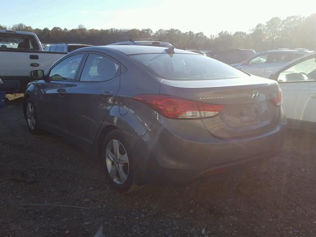 5NPDH4AE2DH432819 - 2013 HYUNDAI ELANTRA GL GRAY photo 3