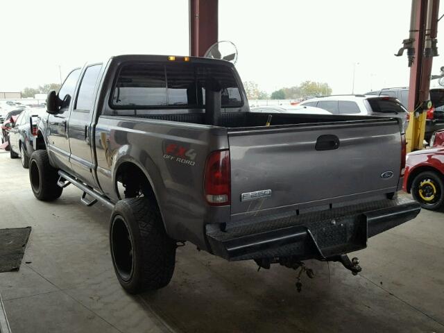 1FTSW21P35EA70813 - 2005 FORD F250 SUPER GRAY photo 3