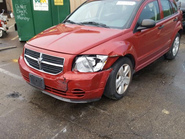 1B3HB48B67D349145 - 2007 DODGE CALIBER SX RED photo 9