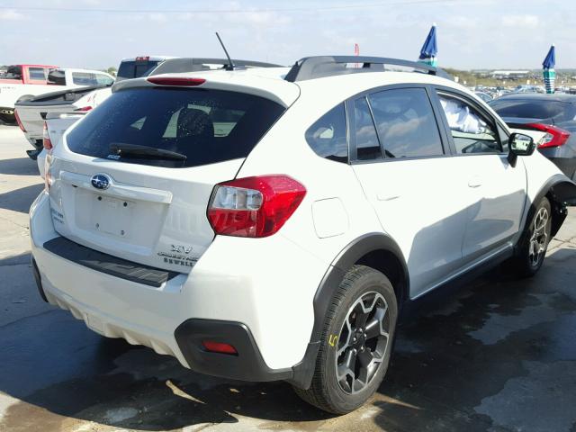 JF2GPAMC6F8285092 - 2015 SUBARU XV CROSSTR WHITE photo 4