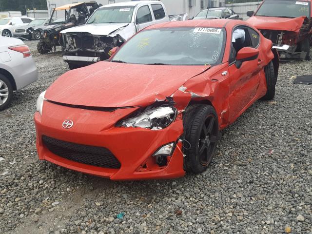 JF1ZNAA19D1704306 - 2013 TOYOTA SCION FR-S RED photo 2