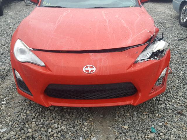 JF1ZNAA19D1704306 - 2013 TOYOTA SCION FR-S RED photo 7