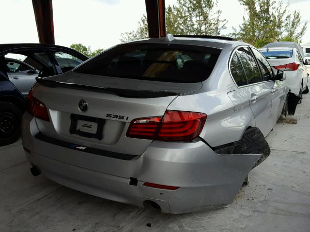 WBAFR7C51BC601805 - 2011 BMW 535 I SILVER photo 4