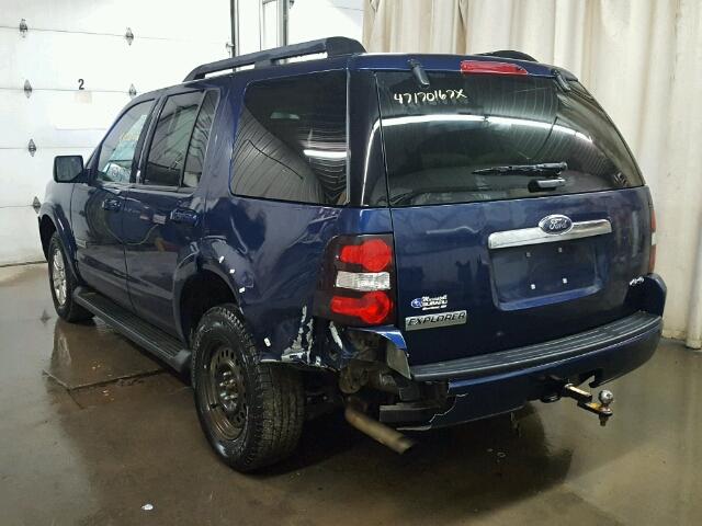 1FMEU73E08UB29236 - 2008 FORD EXPLORER X BLUE photo 3