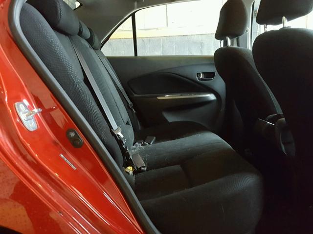 JTDBT903091335202 - 2009 TOYOTA YARIS RED photo 6