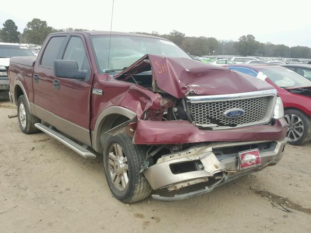 1FTPW12504KD40979 - 2004 FORD F150 SUPER MAROON photo 1