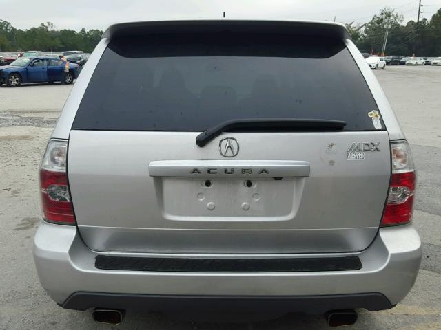 2HNYD18815H558962 - 2005 ACURA MDX TOURIN SILVER photo 9