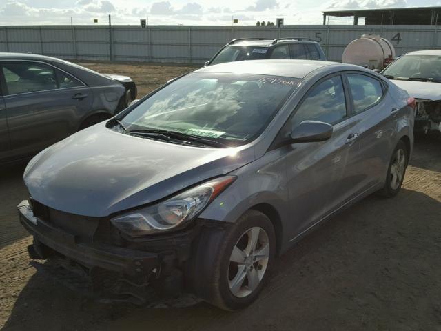 KMHDH4AEXBU113893 - 2011 HYUNDAI ELANTRA GL SILVER photo 2