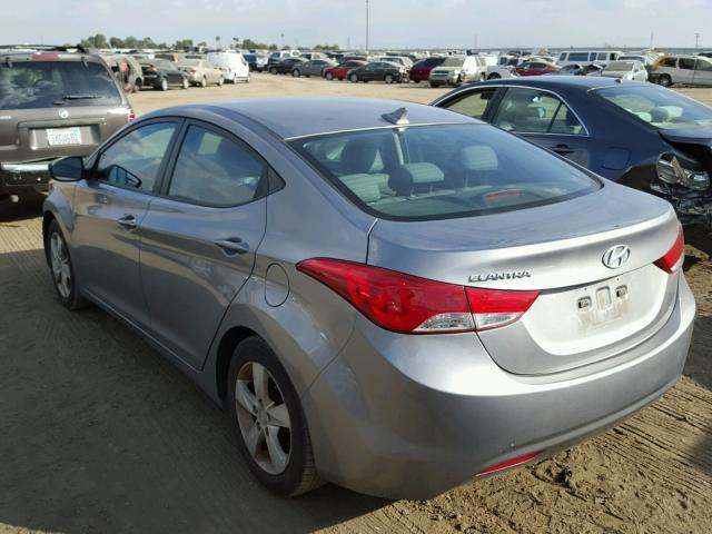 KMHDH4AEXBU113893 - 2011 HYUNDAI ELANTRA GL SILVER photo 3