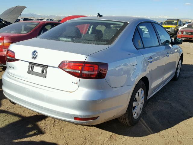 3VW267AJ7GM290281 - 2016 VOLKSWAGEN JETTA S SILVER photo 4