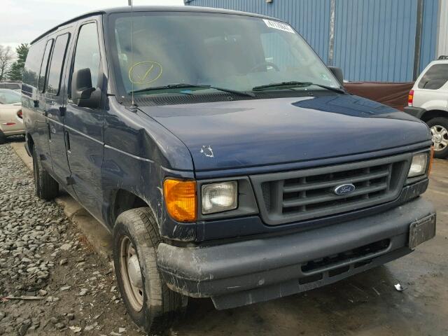 1FTRE14W55HA07435 - 2005 FORD ECONOLINE BLUE photo 1