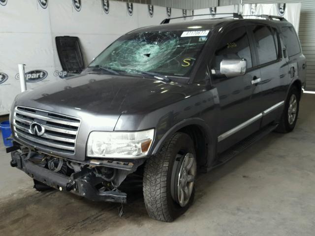 5N3AA08C67N805937 - 2007 INFINITI QX56 GRAY photo 2