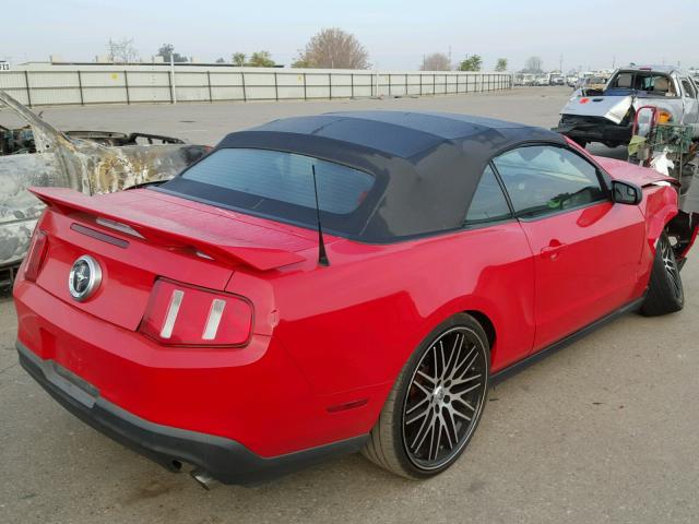 1ZVBP8EM0C5224968 - 2012 FORD MUSTANG RED photo 4