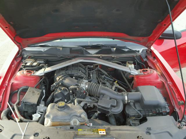 1ZVBP8EM0C5224968 - 2012 FORD MUSTANG RED photo 7