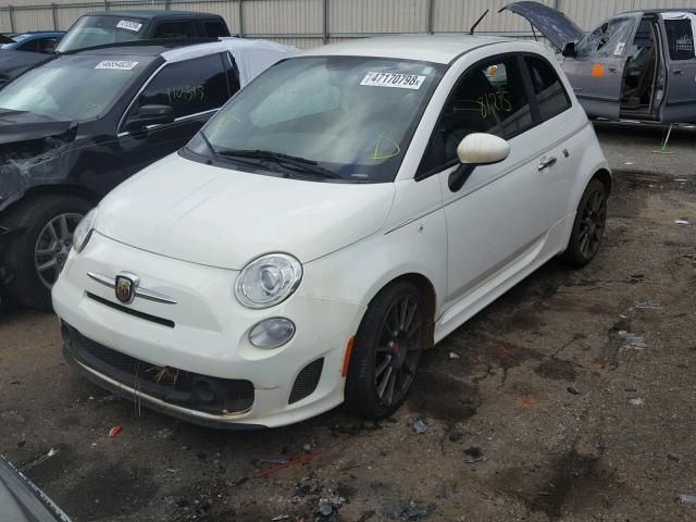 3C3CFFFH0DT623093 - 2013 FIAT 500 ABARTH WHITE photo 2