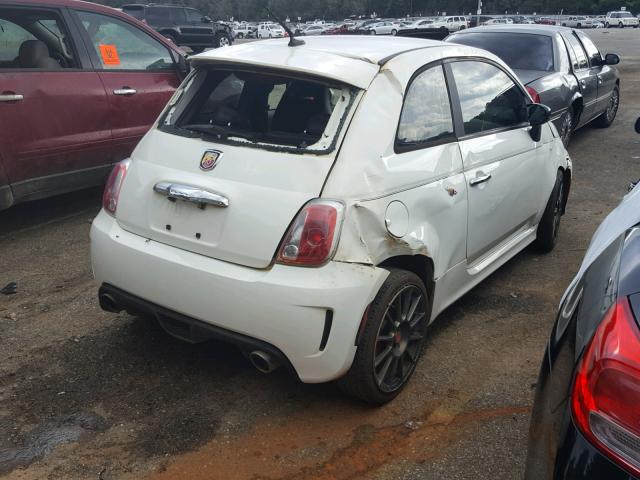 3C3CFFFH0DT623093 - 2013 FIAT 500 ABARTH WHITE photo 4