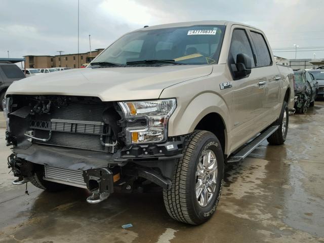 1FTEW1EG9HKD92380 - 2017 FORD F150 SUPER GOLD photo 2