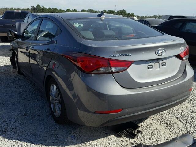 5NPDH4AE5EH488898 - 2014 HYUNDAI ELANTRA SE GRAY photo 3