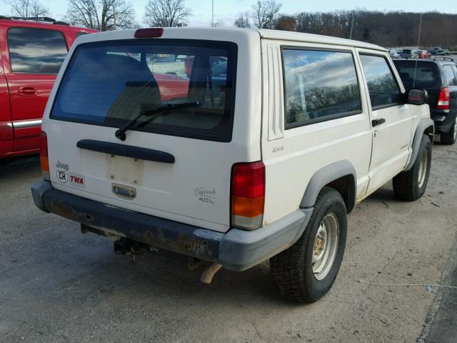 1J4FF27S0XL675975 - 1999 JEEP CHEROKEE S WHITE photo 4