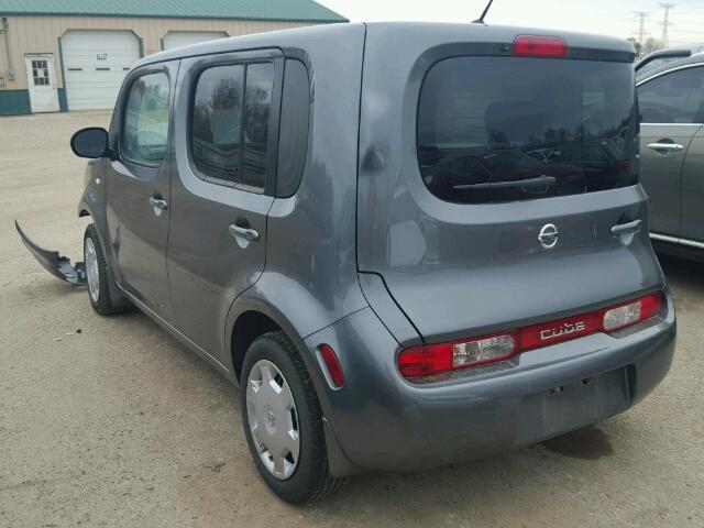 JN8AZ2KR3BT206632 - 2011 NISSAN CUBE BASE GRAY photo 3