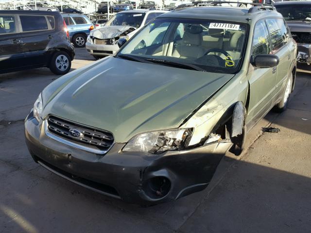 4S4BP61C357307009 - 2005 SUBARU LEGACY OUT GREEN photo 2