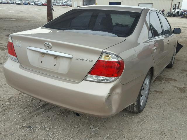 4T1BE32K65U088610 - 2005 TOYOTA CAMRY LE TAN photo 4