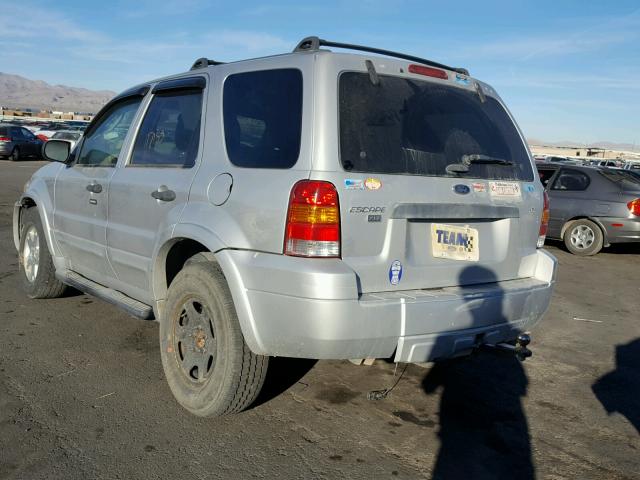 1FMCU93187KB80672 - 2007 FORD ESCAPE XLT SILVER photo 3