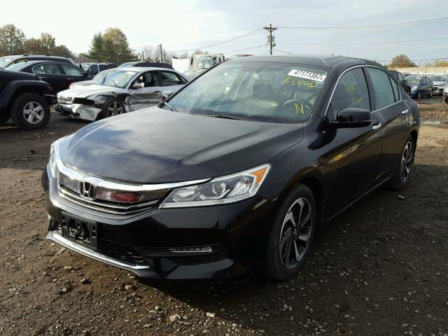 1HGCR2F87GA028959 - 2016 HONDA ACCORD BLACK photo 2