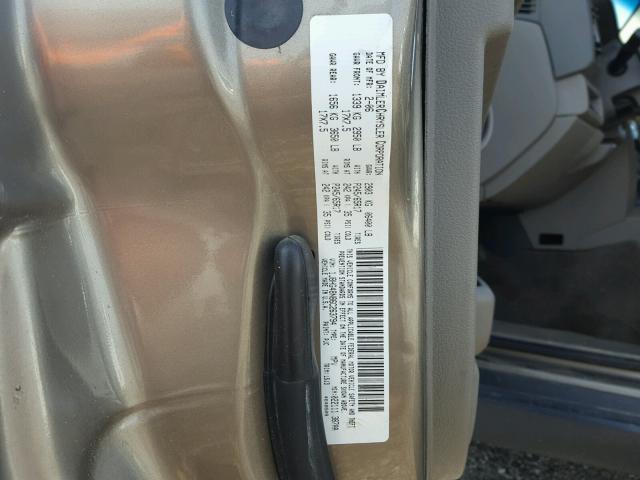 1J8HG48N86C263794 - 2006 JEEP COMMANDER TAN photo 10