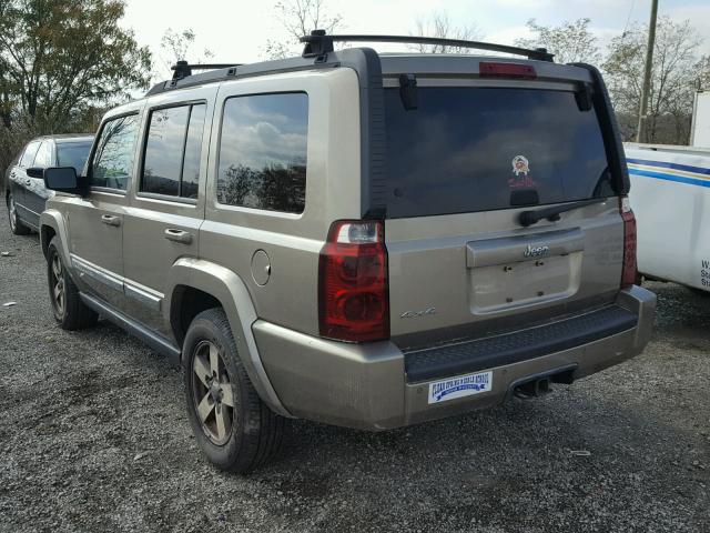 1J8HG48N86C263794 - 2006 JEEP COMMANDER TAN photo 3