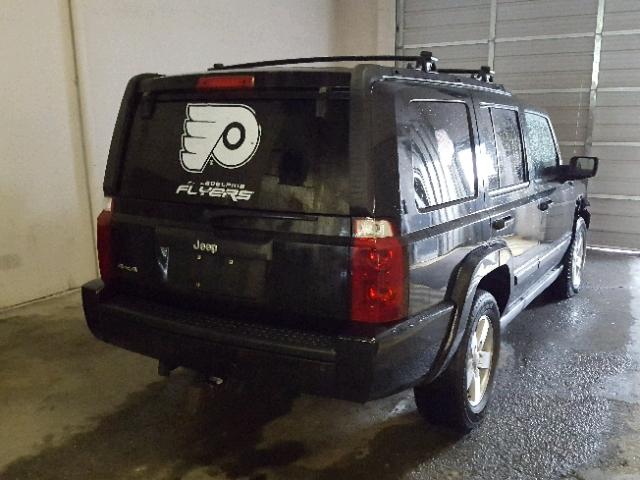 1J8HG48K47C545471 - 2007 JEEP COMMANDER BLACK photo 4