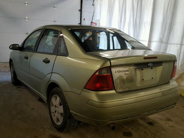 1FAFP34N07W104790 - 2007 FORD FOCUS ZX4 GREEN photo 3