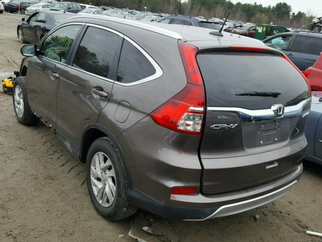 2HKRM4H74FH614355 - 2015 HONDA CR-V EXL CHARCOAL photo 3