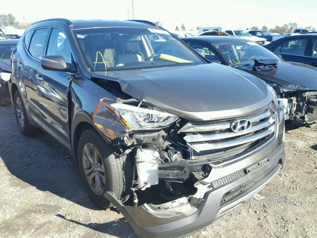 5XYZU3LB9EG130483 - 2014 HYUNDAI SANTA FE S GRAY photo 1