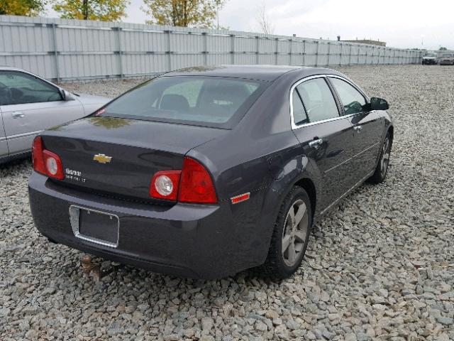 1G1ZC5EU3CF361241 - 2012 CHEVROLET MALIBU 1LT GRAY photo 4