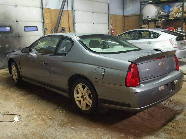 2G1WK15N579186643 - 2007 CHEVROLET MONTE CARL SILVER photo 3