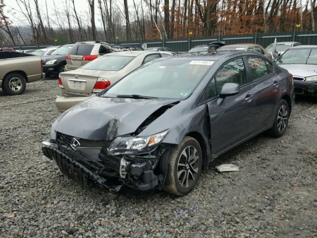 19XFB2F81DE087563 - 2013 HONDA CIVIC EX GRAY photo 2