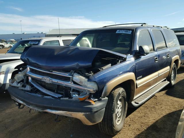 3GNFK16T0YG135280 - 2000 CHEVROLET SUBURBAN K BEIGE photo 2