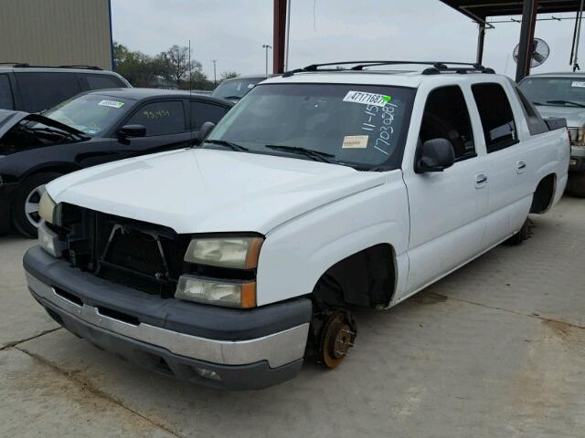 3GNEC12T14G207502 - 2004 CHEVROLET AVALANCHE WHITE photo 2