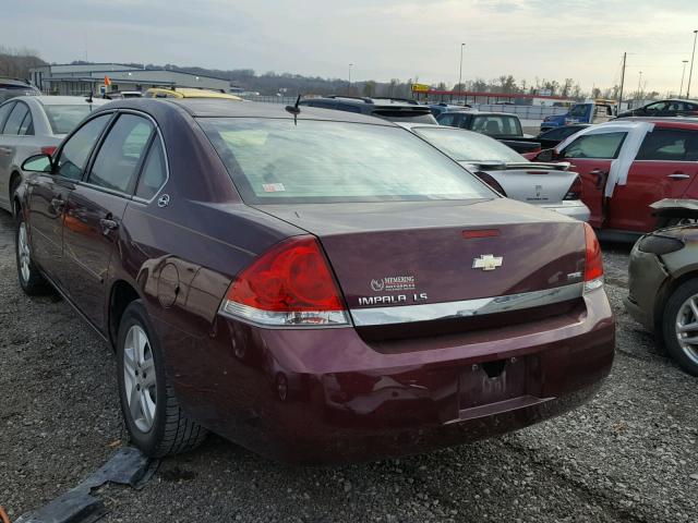 2G1WB58K379164391 - 2007 CHEVROLET IMPALA LS MAROON photo 3