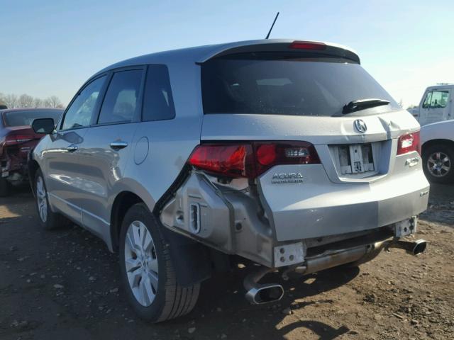 5J8TB1H29AA003544 - 2010 ACURA RDX SILVER photo 3