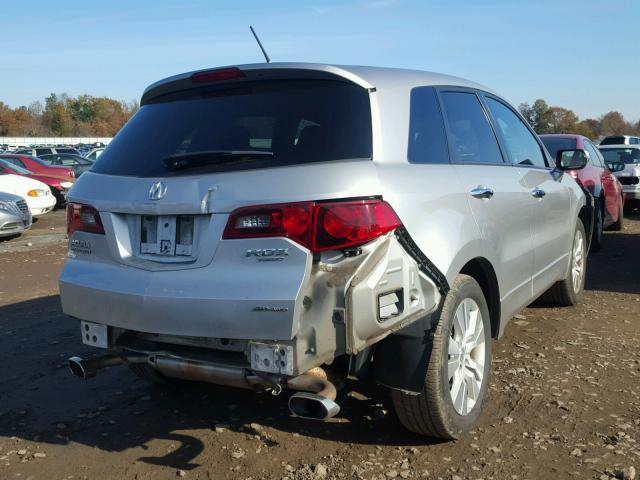 5J8TB1H29AA003544 - 2010 ACURA RDX SILVER photo 4