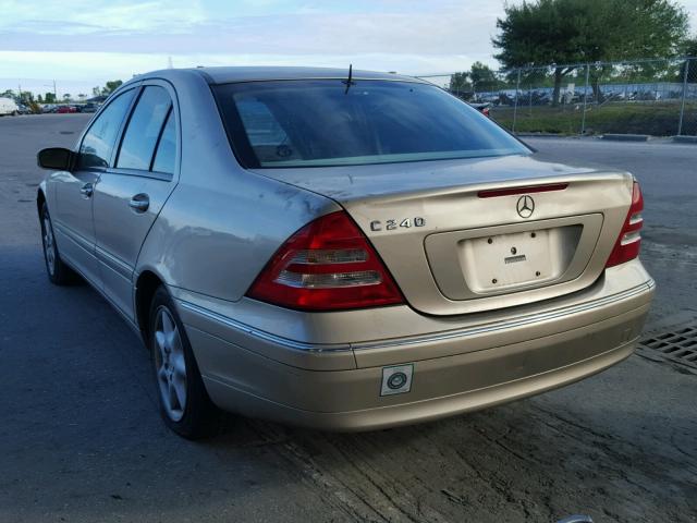 WDBRF61J23F298762 - 2003 MERCEDES-BENZ C 240 GOLD photo 3