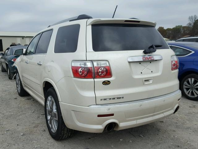 1GKKRTED4BJ248359 - 2011 GMC ACADIA DEN WHITE photo 3