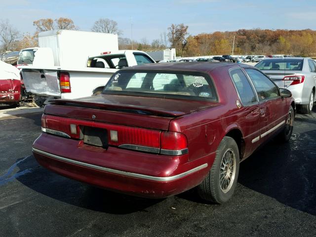 1MELM62W4VH608441 - 1997 MERCURY COUGAR XR7 BURGUNDY photo 4