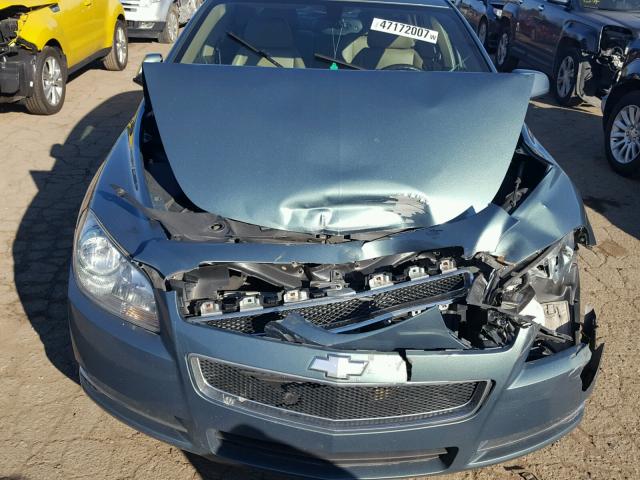 1G1ZJ57B594130640 - 2009 CHEVROLET MALIBU 2LT BLUE photo 7