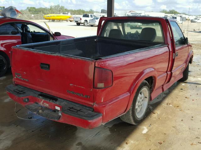 1GCCS14W718100904 - 2001 CHEVROLET S TRUCK S1 RED photo 4